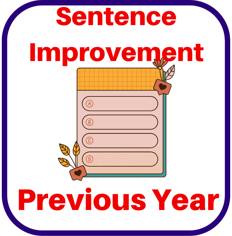 Sentence Improvement MCQ