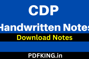 Handwritten Notes In Hindi Child Development And Pedagogy