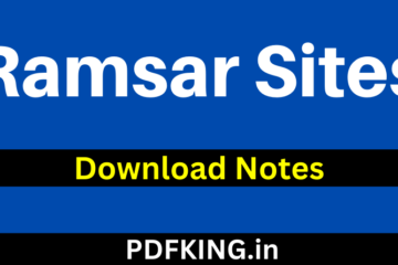 Ramsar Sites In India In Hindi PDF Download