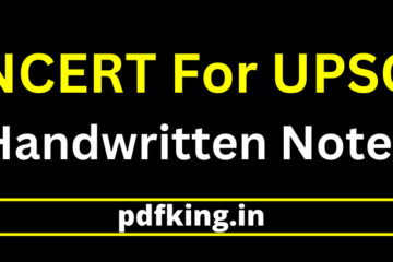 NCERT Handwritten Notes For UPSC In English