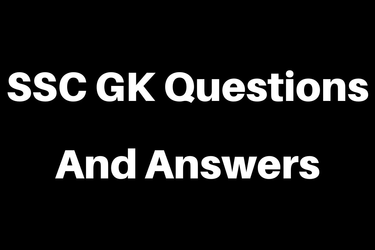 SSC GK Questions And Answers PDF In Hindi