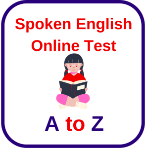 Spoken English MCQ In Hindi Online Test