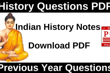 History Important Questions In Hindi PDF
